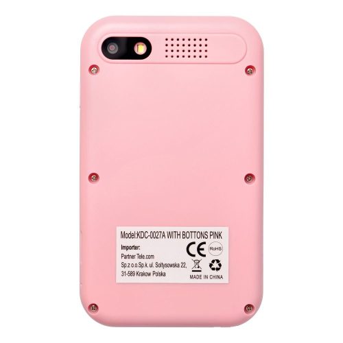 Gyerekeknek szánt gaming telefon IPS kijelzővel, 2,4"-os méretben, gombokkal, KDC-0027A rózsaszín