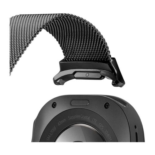 DUX DUCIS strap MILANESE rozsdamentes acél mágneses 47 mm fekete