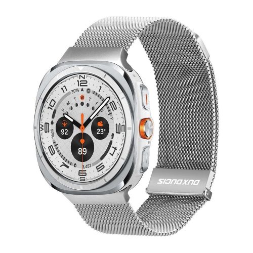 DUX DUCIS strap MILANESE rozsdamentes acél mágneses 47 mm ezüst