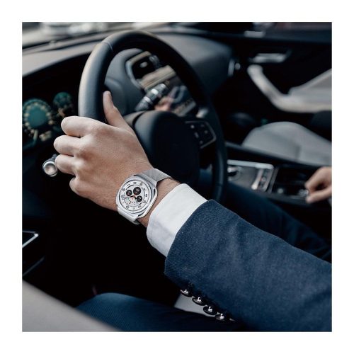 DUX DUCIS strap MILANESE rozsdamentes acél mágneses 47 mm ezüst
