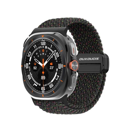 DUX DUCIS strap MIXTURE PRO nyújtható fonott szíj Samsung Watch 47 mm-hez, fekete