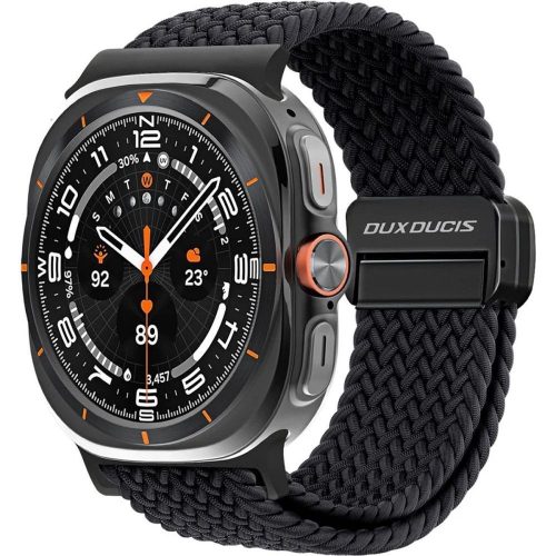 DUX DUCIS strap MIXTURE PRO nyújtható fonott szíj Samsung Watch 47 mm-hez, szürke