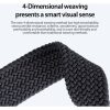 DUX DUCIS strap MIXTURE PRO nyújtható fonott szíj Samsung Watch 47 mm-hez, szürke