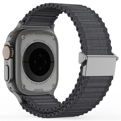DUX DUCIS strap YC nylon Apple Watch 38 / 40 / 41 / 42mm számára Sötétszürke
