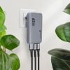 CELL F-ENERGY GaN III VT-47 Ultra Slim travel Töltő 2 x Type C + USB A PD QC4.0 4A 65W szürke