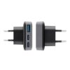 CELL F-ENERGY GaN III VT-47 Ultra Slim travel Töltő 2 x Type C + USB A PD QC4.0 4A 65W szürke