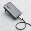 CELL F-ENERGY GaN III VT-47 Ultra Slim travel Töltő 2 x Type C + USB A PD QC4.0 4A 65W szürke