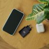 kék STAR utazótöltő USB C+USB-A csatlakozókkal PD QC4.0 3A 25W TFB-TC-25WPD fekete