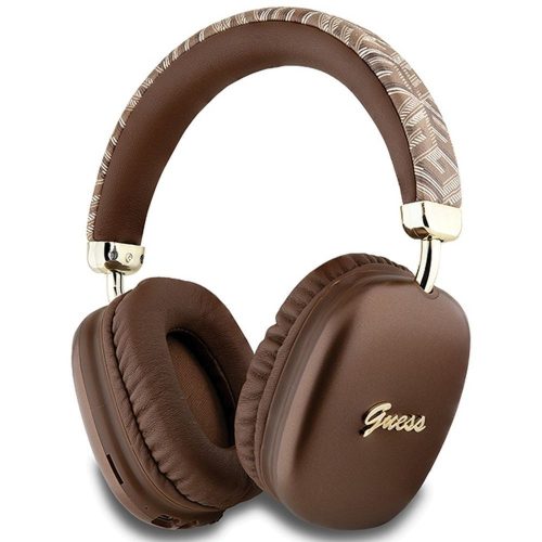 GUESS vezetéknélküli headphones bluetooth GUBHK1GCTCSW (Gcube Metallic Script Logo) barna
