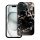 CELL F-PROTECT Mirage, katonai ütésálló tok, MagSafe kompatibilis IPHONE 15 PRO-hoz, fekete márvány