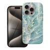 CELL F-PROTECT Mirage, katonai csepptesztelt tok kompatibilis a MagSafe-csel az IPHONE 15 PRO-hoz, zöld márvány