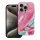 CELL F-PROTECT Mirage, katonai ütésállóságú tok, MagSafe kompatibilis IPHONE 15 PRO-hoz, rózsaszín márvány