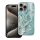 CELL F-PROTECT Mirage, katonai eséspróbán tesztelt tok, MagSafe-kompatibilis az IPHONE 15 PRO MAX-hez, zöld márvány