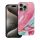 CELL F-PROTECT Mirage, katonai ejtésteszttel tanúsított tok, kompatibilis a MagSafe-dal az IPHONE 15 PRO MAX-hoz, rózsaszín márvány