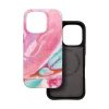 CELL F-PROTECT Mirage, katonai ejtésteszttel tanúsított tok, kompatibilis a MagSafe-dal az IPHONE 15 PRO MAX-hoz, rózsaszín márvány