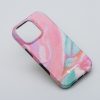 CELL F-PROTECT Mirage, katonai ejtésteszttel tanúsított tok, kompatibilis a MagSafe-dal az IPHONE 15 PRO MAX-hoz, rózsaszín márvány