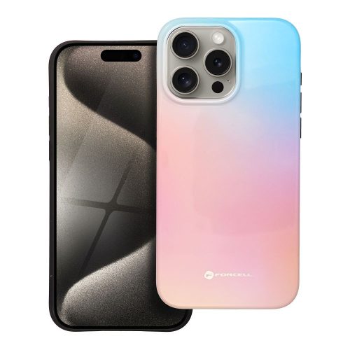 CELL F-PROTECT Mirage, katonai dobásteszten megfelelt tok, kompatibilis MagSafe-dal IPHONE 15 PRO MAX-hoz, rózsaszíny kék
