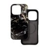 CELL F-PROTECT Mirage, katonai ejtésteszttel rendelkező tok, kompatibilis a MagSafe-fel, IPHONE 15 fekete márványhoz