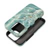 CELL F-PROTECT Mirage, katonai ejtésteszttel tesztelt tok kompatibilis MagSafe-fel az IPHONE 15 számára zöld márvány kivitelben