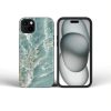 CELL F-PROTECT Mirage, katonai ejtésteszttel tesztelt tok kompatibilis MagSafe-fel az IPHONE 15 számára zöld márvány kivitelben