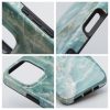 CELL F-PROTECT Mirage, katonai ejtésteszttel tesztelt tok kompatibilis MagSafe-fel az IPHONE 15 számára zöld márvány kivitelben