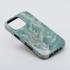 CELL F-PROTECT Mirage, katonai ejtésteszttel tesztelt tok kompatibilis MagSafe-fel az IPHONE 15 számára zöld márvány kivitelben