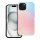 CELL F-PROTECT Mirage, katonasági törésteszt tanúsítvánnyal rendelkező tok, amely kompatibilis a MagSafe-fel IPHONE 15 rózsaszíny kék színben.