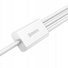 BASEUS kábel 3 az 1-ben USB A-ról Micro USB / Lightning / Type C 3,5A CAMLTYS-02 1,5 m fehér
