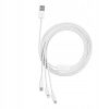BASEUS kábel 3 az 1-ben USB A-ról Micro USB / Lightning / Type C 3,5A CAMLTYS-02 1,5 m fehér