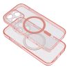 CLEAR MAG COVER tok kameravédelemmel, kompatibilis a MagSafe rendszerrel, IPHONE 16-hoz, rózsaszín csillám