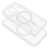 CLEAR MAG COVER tok kamera védelemmel, kompatibilis a MagSafe-fel iPhone 15 Pro Max-hoz, átlátszó csillogó