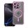 Case ANTISHOCK ELECTRO for IPHONE 16 Pro compatible with MagSafe pink