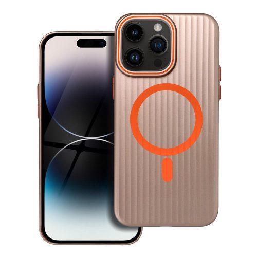SIMPLY tok, amely kompatibilis a MagSafe-fel az IPHONE 14 Pro Max készülékhez, titán sivatag színben