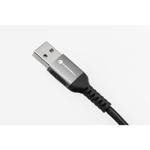 Cable USB A to USB C Forcell F-Energy QC4.0 3A 66W Cafule 3 m C256 black