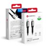 CELL F-ENERGY C259 kábel Type C - Lightning PD 3A 27W Cafule 2 m fekete