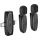 HOCO 2 x lavalier vezeték nélküli mikrofon Lightning / Type C L15 fekete