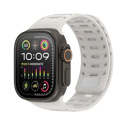 DUX DUCIS strap CS mágneses szilikon Apple Watch 42/44/45/46/49mm szürke