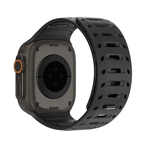 DUX DUCIS strap CS mágneses szilikon Apple Watch 42/44/45/46/49mm fekete