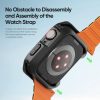 DUX DUCIS tok TAMO Apple Watch series 10 42 mm-hez, átlátszó feketével