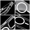 Drop Glue Színes Gyűrűs Mag Tok kompatibilis a MagSafe-fel IPHONE 12 PRO MAX fehér színben