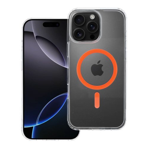 Drop Glue Színes Gyűrű Mag Borítás kompatibilis MagSafe-hez IPHONE 16 PRO MAX készülékhez narancssárga színben