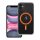 Drop Glue Colorful Ring Mag Cover kompatibilis a MagSafe-fel IPHONE 11-hez narancssárga