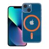 Drop Glue Színes Gyűrű Mag Cover kompatibilis MagSafe-fel iPhone 13 Mini-hez narancssárga