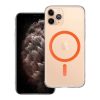 Drop Glue Colorful Ring Mag Cover kompatibilis a MagSafe-dal IPHONE 11 PRO narancssárga
