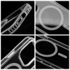 Drop Glue Színes Gyűrűs Mag Borítás kompatibilis a MagSafe-dal az IPHONE 15 PLUS-hoz szürke