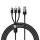 BASEUS kábel 3in1 USB A - Micro USB / Lightning / Type C 3,5A 6CAXS000001 1,2 m fekete