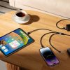 BASEUS kábel 3in1 USB A - Micro USB / Lightning / Type C 3,5A 6CAXS000001 1,2 m fekete
