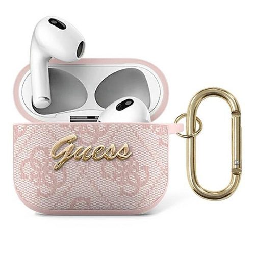 GUESS tok az APPLE AirPods 3 GUA34GSMP (4G Script Metal Collection) rózsaszín
