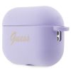 GUESS tok APPLE AirPods Pro 2-hez (2022 / 2023) GUAP2LSCHSU (Szilikon Charm Szív Kollekció) lila