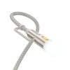 HOCO cable All-in-one USB A / Type C to Type C / LED Light 3A 60W U138 1,2 m szürke